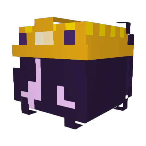 GIith_l Minecraft avatar head, 3D render