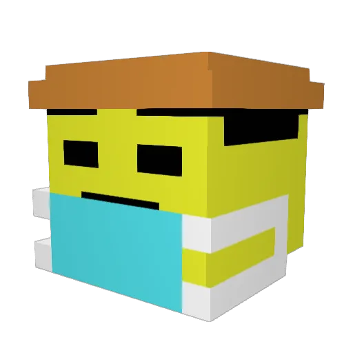 GIoryToTheCCP Minecraft avatar head, 3D render