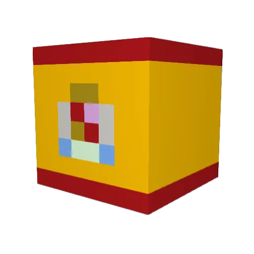 GJB_2001 Minecraft avatar head, 3D render