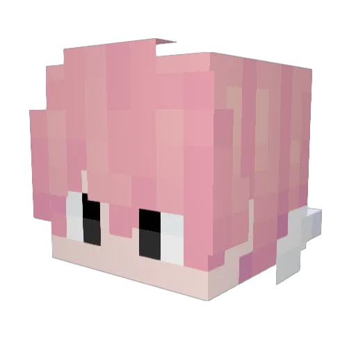 GJGG Minecraft avatar head, 3D render