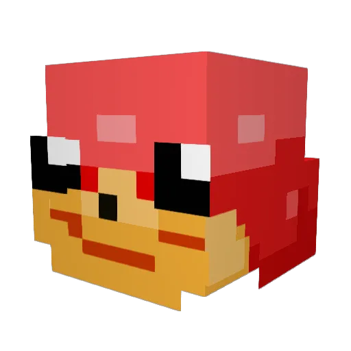 GJGKL Minecraft avatar head, 3D render