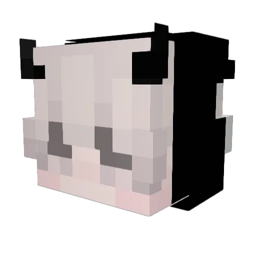 GJJedi Minecraft avatar head, 3D render