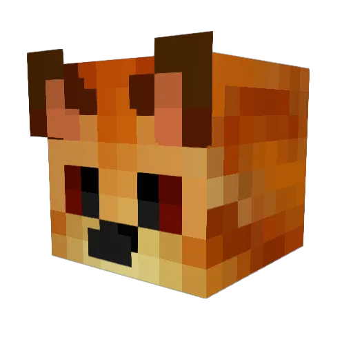 GJJung Minecraft avatar head, 3D render