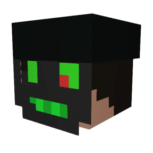 GJLB1 Minecraft avatar head, 3D render