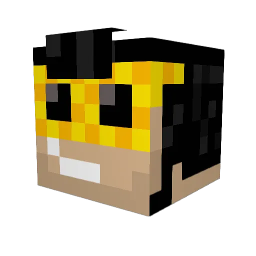 GJM2003 Minecraft avatar head, 3D render
