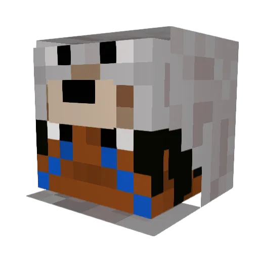 GJdasBABES Minecraft avatar head, 3D render