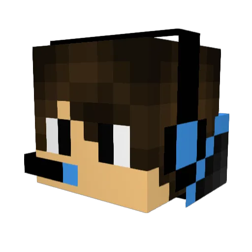 GK2305 Minecraft avatar head, 3D render