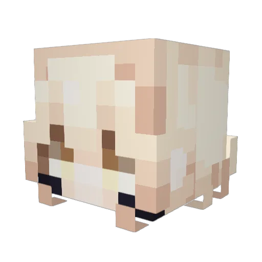 GK9444 Minecraft avatar head, 3D render