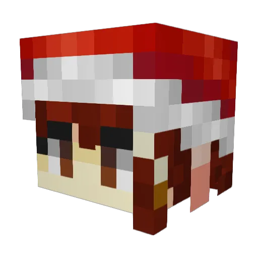 GKAIS3R Minecraft avatar head, 3D render