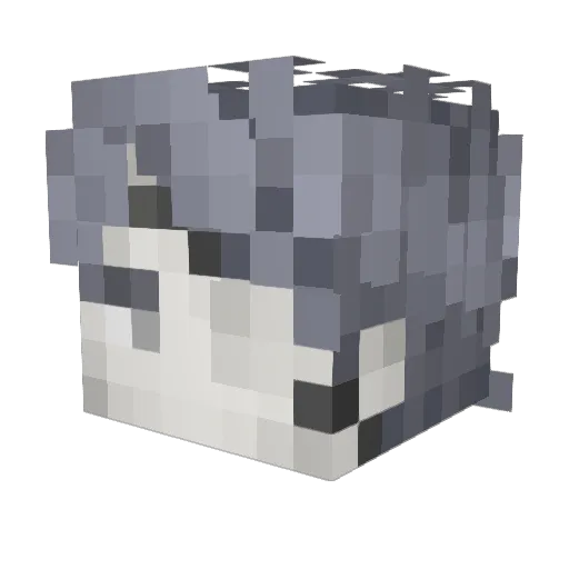 GKAboss Minecraft avatar head, 3D render