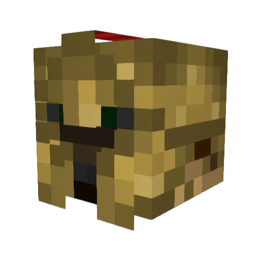 GKCanman Minecraft avatar head, 3D render