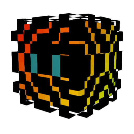 GKLDBDMNEEEEE Minecraft avatar head, 3D render