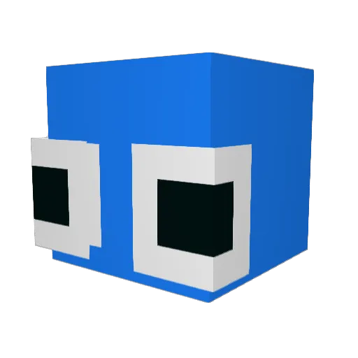 GKOROS Minecraft avatar head, 3D render