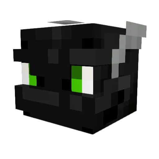 GKO_Melon Minecraft avatar head, 3D render