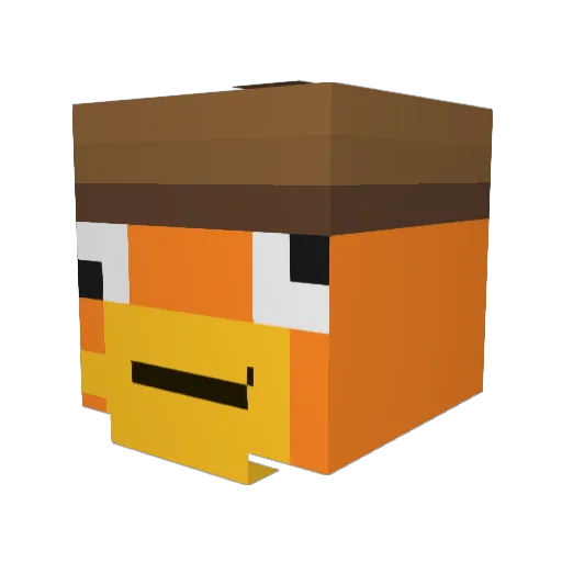 GKevoo Minecraft avatar head, 3D render