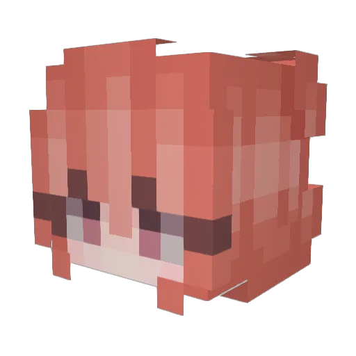 GKinslayer Minecraft avatar head, 3D render