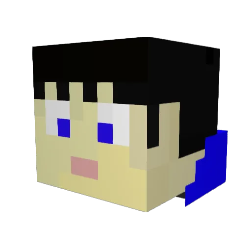 GKnightry Minecraft avatar head, 3D render