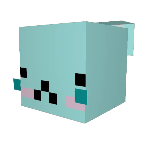 GKyboo Minecraft avatar head, 3D render