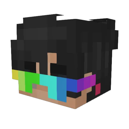 GL0pe Minecraft avatar head, 3D render
