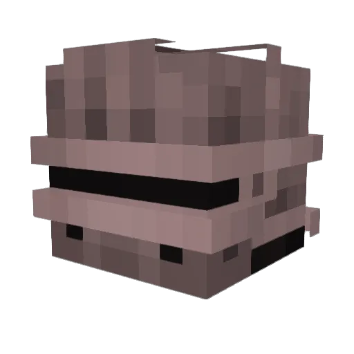GL1TCH5378 Minecraft avatar head, 3D render