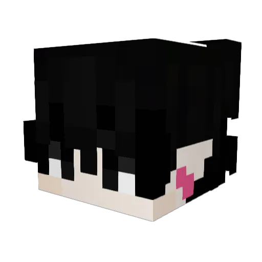GL1TCH_GUY Minecraft avatar head, 3D render