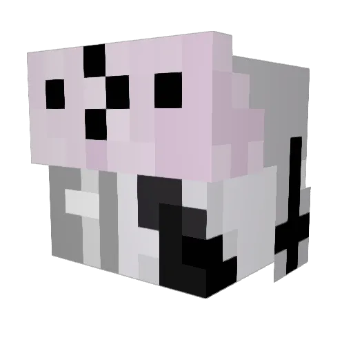 GLADIO17 Minecraft avatar head, 3D render