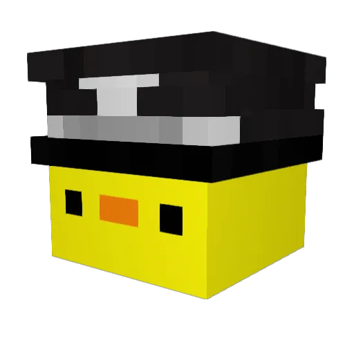 GLCAMG Minecraft avatar head, 3D render