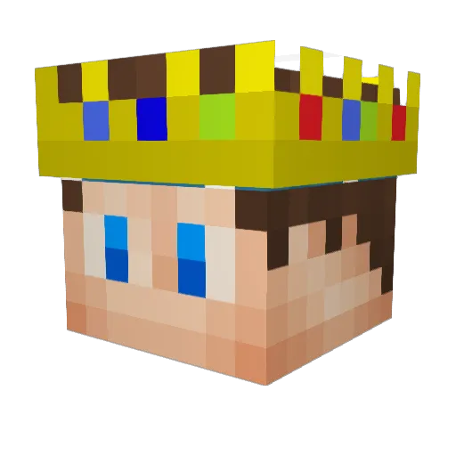 GLD_bpaTeH_07_17 Minecraft avatar head, 3D render