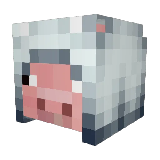GLIDE_RIOT Minecraft avatar head, 3D render