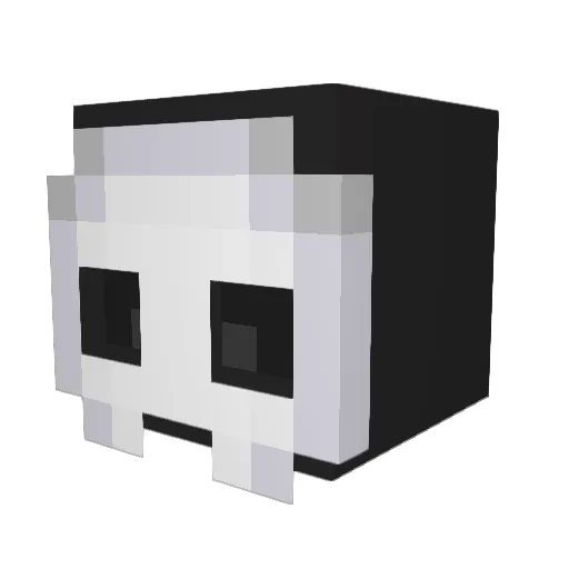GLMHRY Minecraft avatar head, 3D render