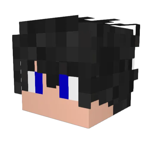 GLOCKADA Minecraft avatar head, 3D render