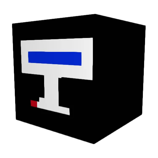 GL_B_N Minecraft avatar head, 3D render