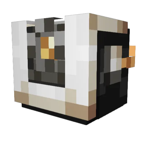 GLaDOS_Bot Minecraft avatar head, 3D render