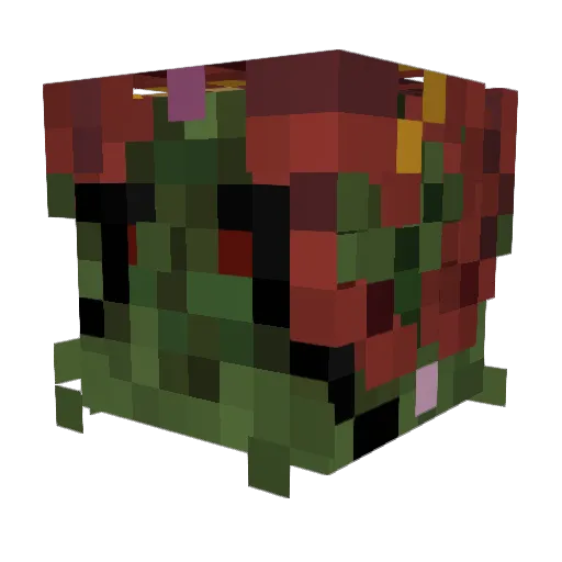 GLaDosinspace Minecraft avatar head, 3D render