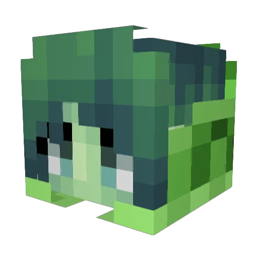 GLaz1 Minecraft avatar head, 3D render