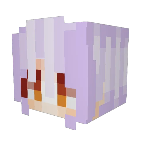 GLotus Minecraft avatar head, 3D render