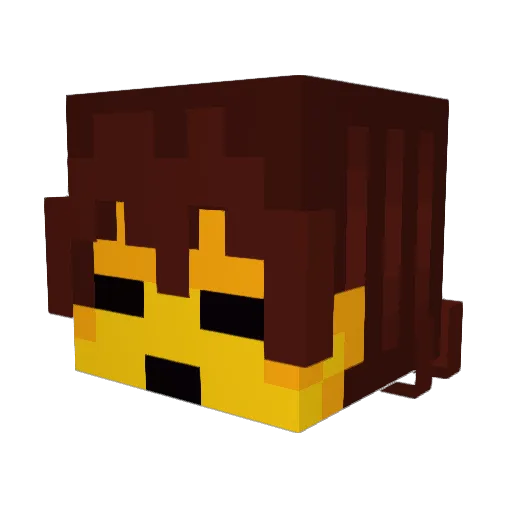 GLynn1425 Minecraft avatar head, 3D render