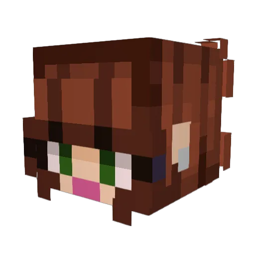 GLynn_ Minecraft avatar head, 3D render