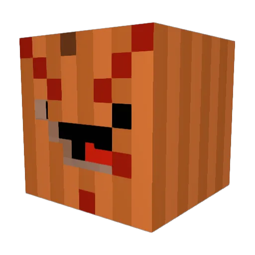 GM4K Minecraft avatar head, 3D render