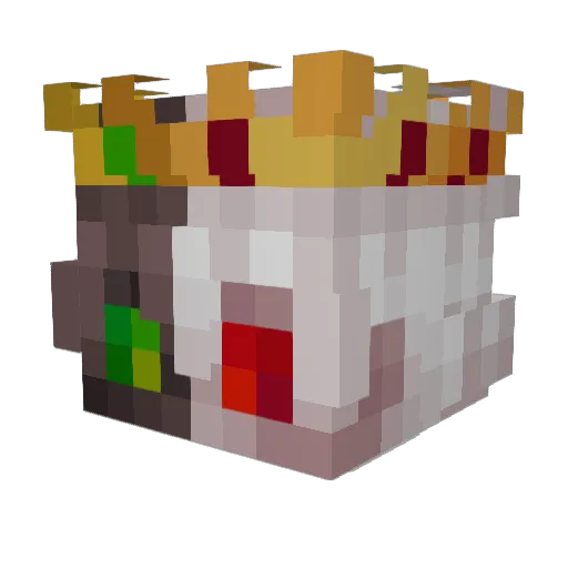 GM69 Minecraft avatar head, 3D render