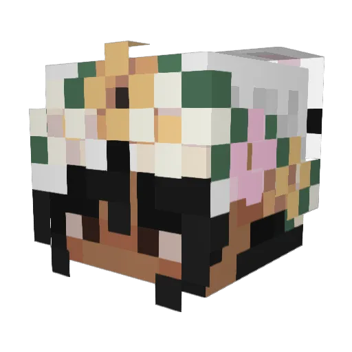 GMAC2007 Minecraft avatar head, 3D render
