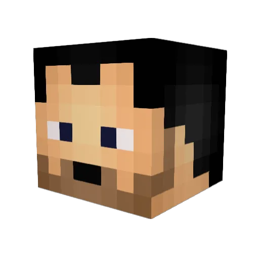 GMAC313 Minecraft avatar head, 3D render