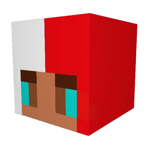 GMANFREAK Minecraft avatar head, 3D render