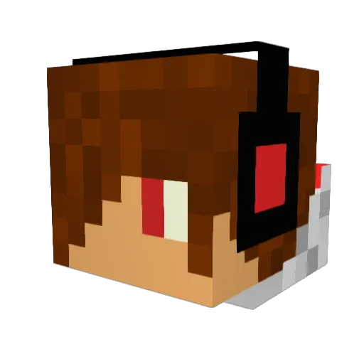 GMAWenn Minecraft avatar head, 3D render