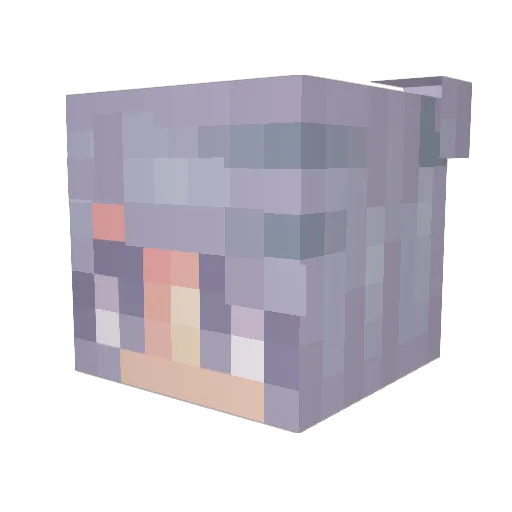 GMBank Minecraft avatar head, 3D render