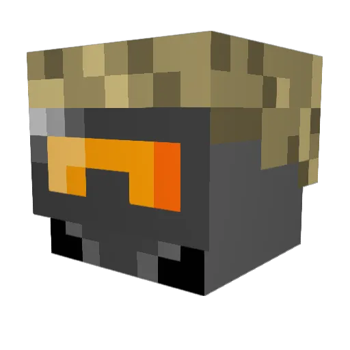 GMC2306 Minecraft avatar head, 3D render