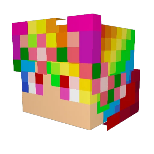 GMCDEEZ Minecraft avatar head, 3D render