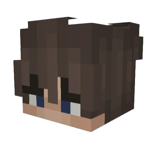 GMCaspar Minecraft avatar head, 3D render