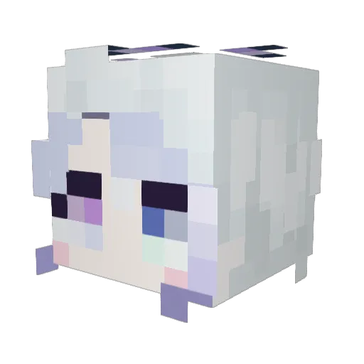 GMDMachine Minecraft avatar head, 3D render