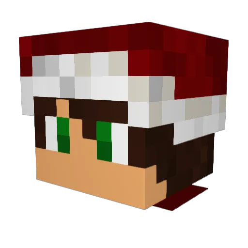GMEJ623 Minecraft avatar head, 3D render